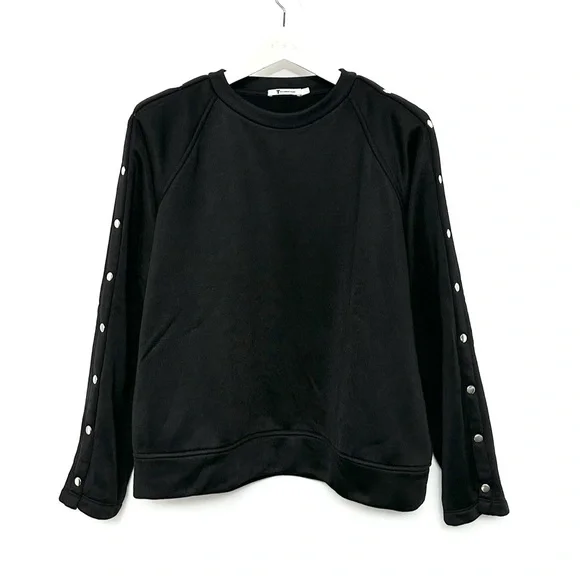Alexander Wang Black Snaps Sweatshirt - Picture 3 of 7